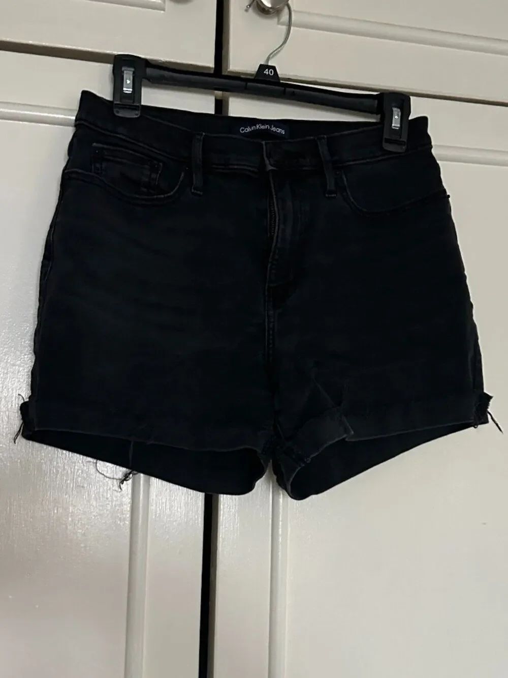 Calvin Klein Black Jean Shorts